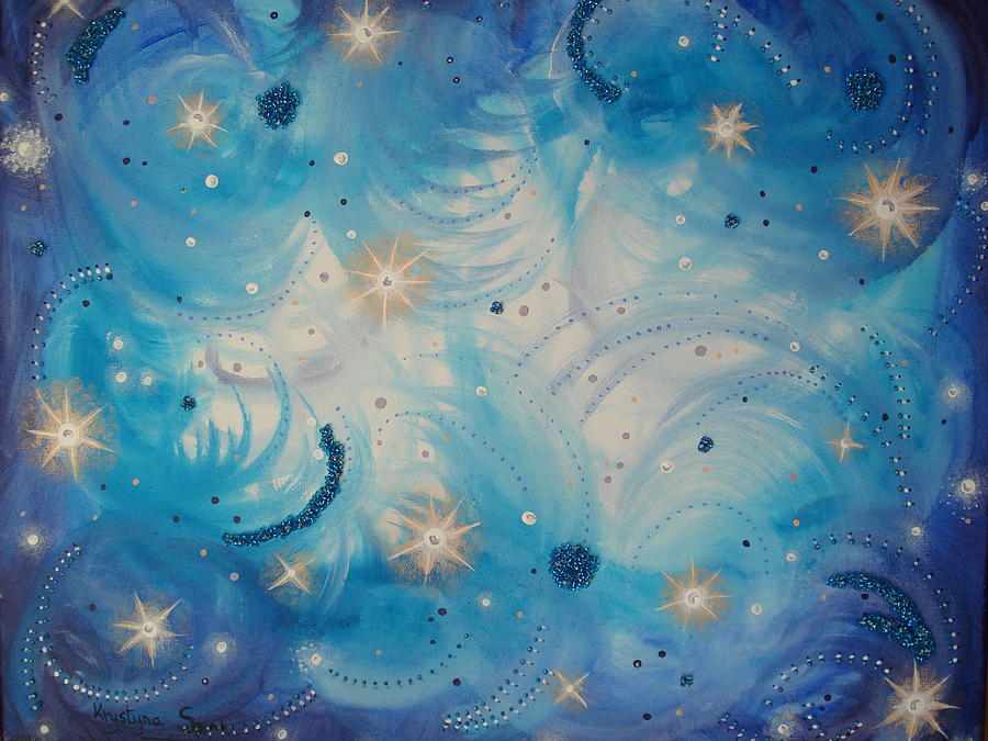 Fantasy Painting - Heavens Skys by Krystyna Spink