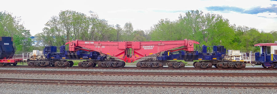 Heavy Lift 1M Pound Capacity Schnabel Railcar by Emmert International Photograph by Jeff at JSJ Photography