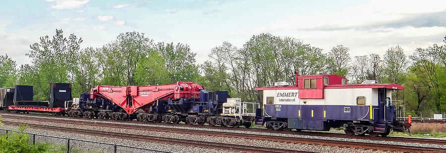 Heavy Lift 1M Pound Capacity Schnabel Train Set by Emmert International Photograph by Jeff at JSJ Photography