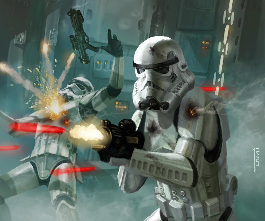 Civilizar Agacharse Prever Heavy Storm Trooper - Star Wars the Card Game Digital Art by Ryan Barger -  Pixels