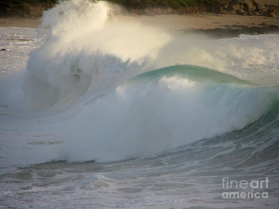 Heavy Surf at Carmel River Beach Photograph by James B Toy