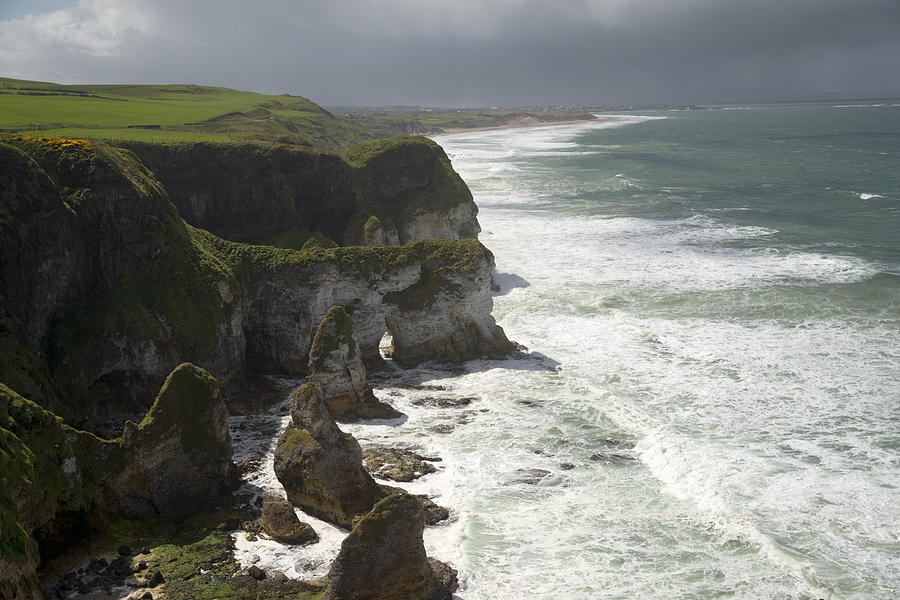 Heavy surf on the Irish Coast Photograph by Patrick McGill
