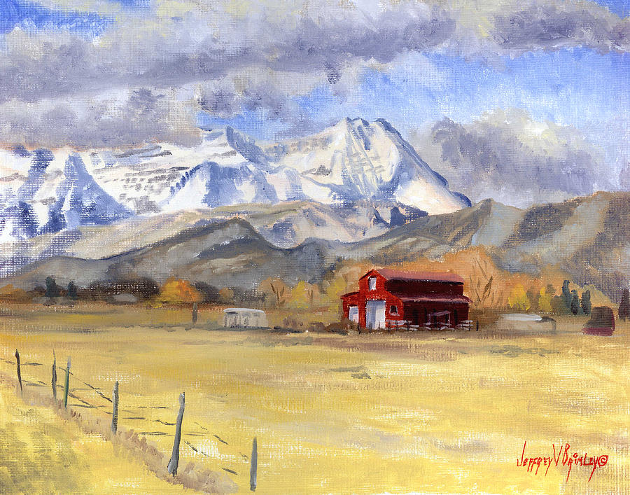 Heber Valley Farm Painting by Jeff Brimley