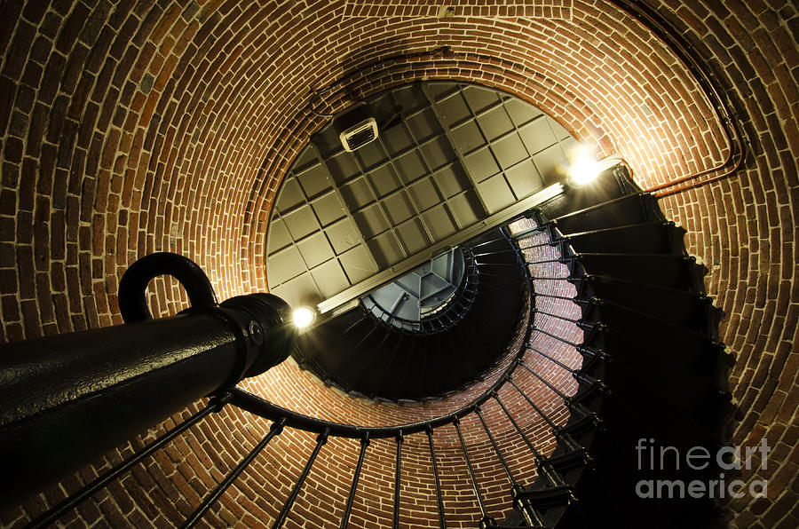 Lighthouse Photograph - Heceta Head Lighthouse Interior 4 by Bob Christopher