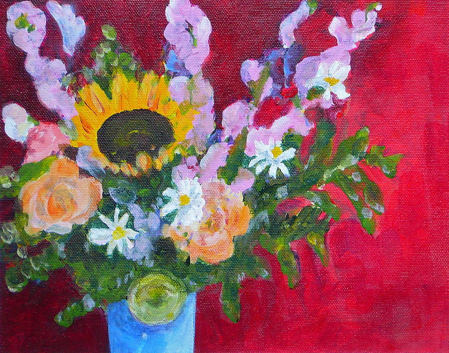 Bouquet Painting - Hed Dance For You by Valerie Lynch Bouquet Painting - Hed Dance For You by Valerie Lynch