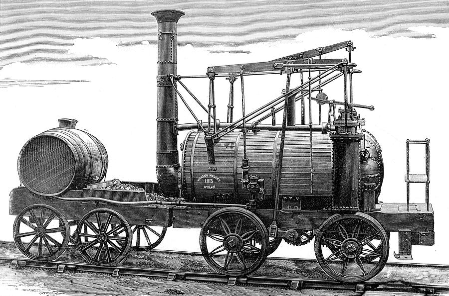 Hedley's Improved Wylam Engine, Known Drawing by Mary Evans Picture ...