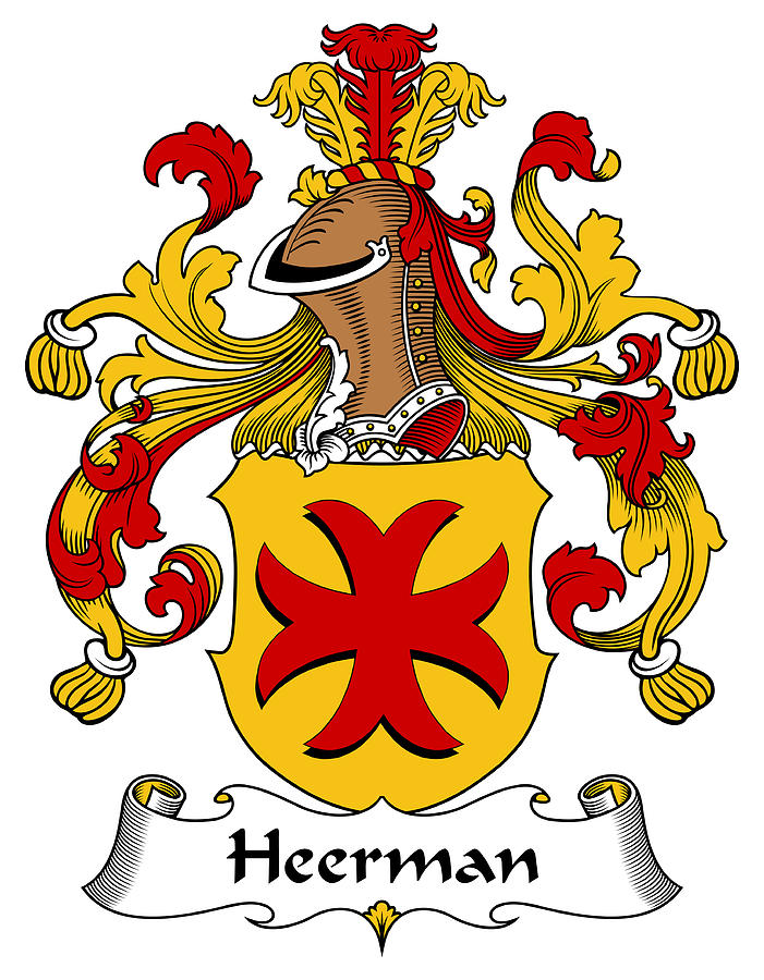 Heerman Coat of Arms German Digital Art by Heraldry - Fine Art America