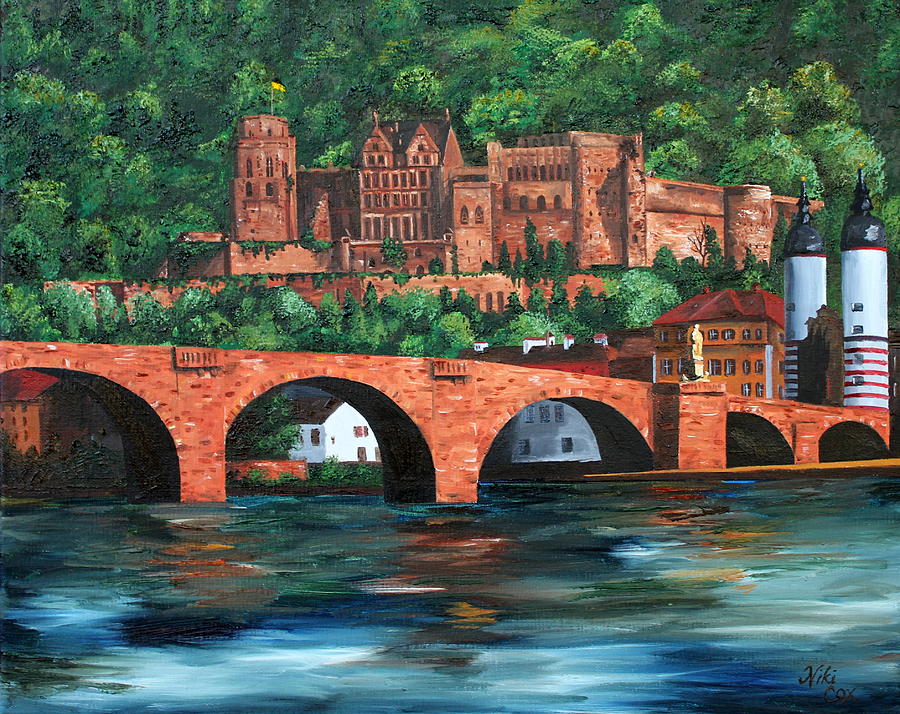 Castle Painting - Heidelberg Castle by Cevin Cox