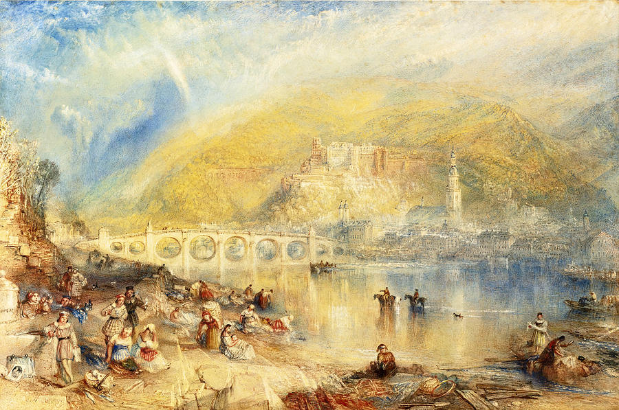 Heidelberg with a Rainbow Painting by Joseph Mallord William Turner