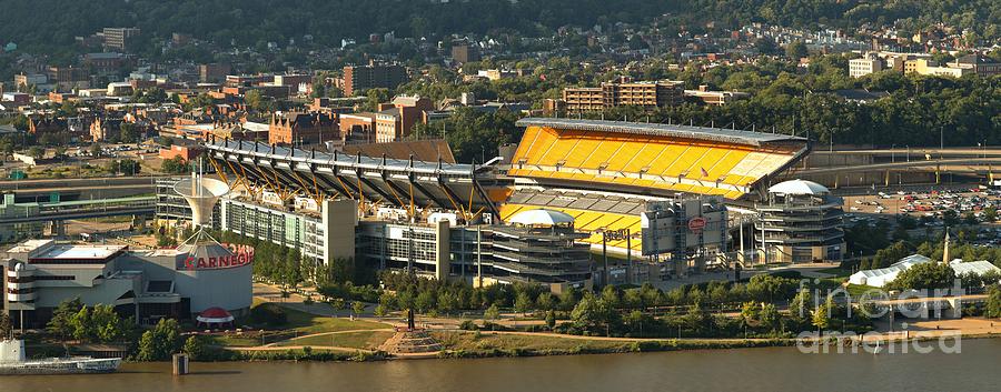 Heinz Field Photograph - Heinz And The Science Center by Adam Jewell
