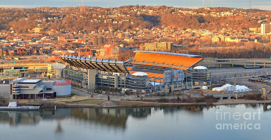Pittsburgh Photograph - Heinz Field Along The Ohio by Adam Jewell