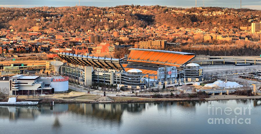 Pittsburgh Photograph - Heinz Field Reflections by Adam Jewell