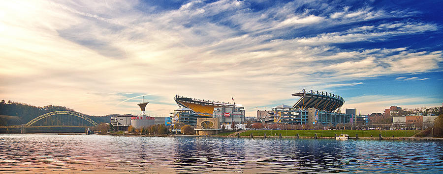 Pittsburgh Steelers Football Heinz Field at Sunset 