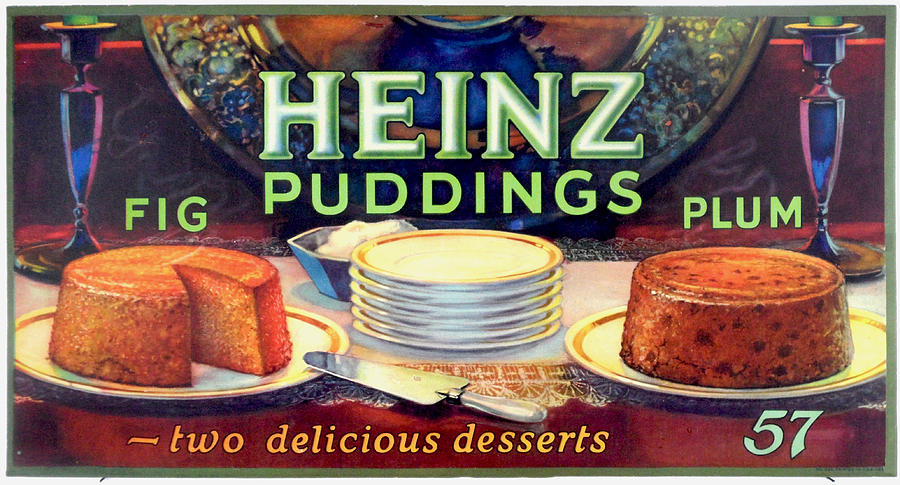Heinz Fig and Plum Puddings Digital Art by Woodson Savage