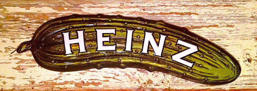 Vintage Photograph - Heinz Pickle Sign by Norma Brock