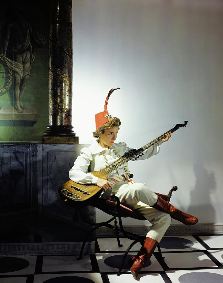 Helen Hayes Dressed In Costume For Twelfth Night Photograph by Fredrich Baker