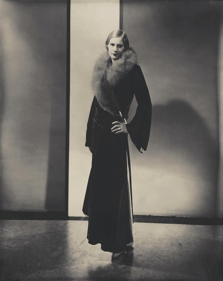 Helen Lyons Wearing A Vionnet Dress Photograph by Edward Steichen