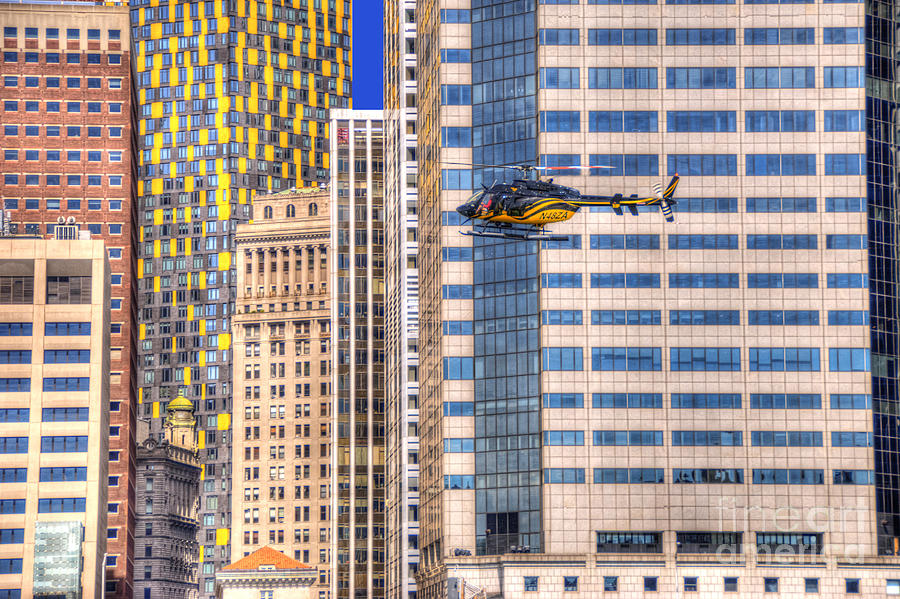 Helicopter in the City Photograph by Juli Scalzi