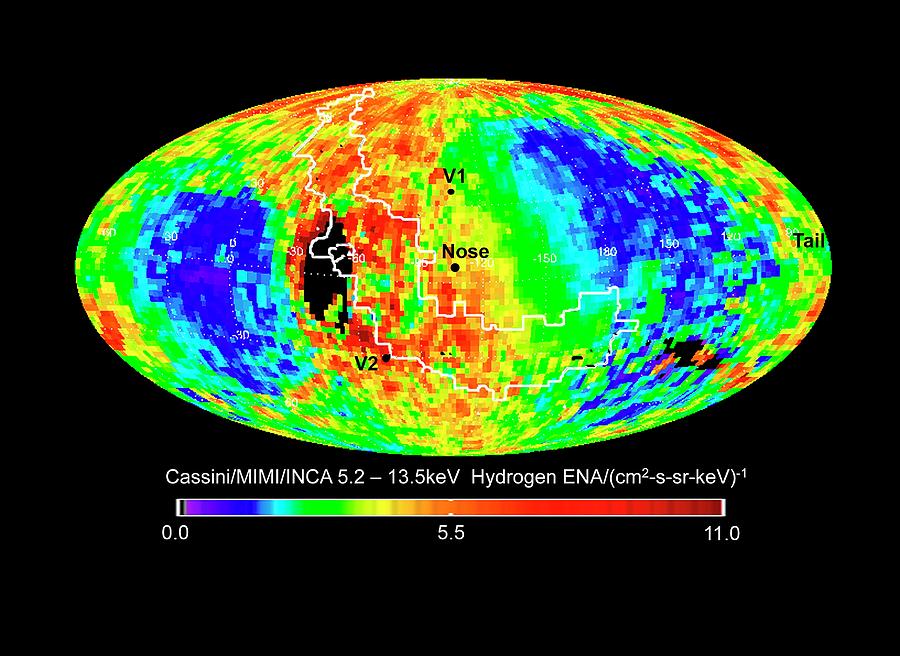 Heliosphere Map by Nasa/jpl/jhuapl/science Photo Library