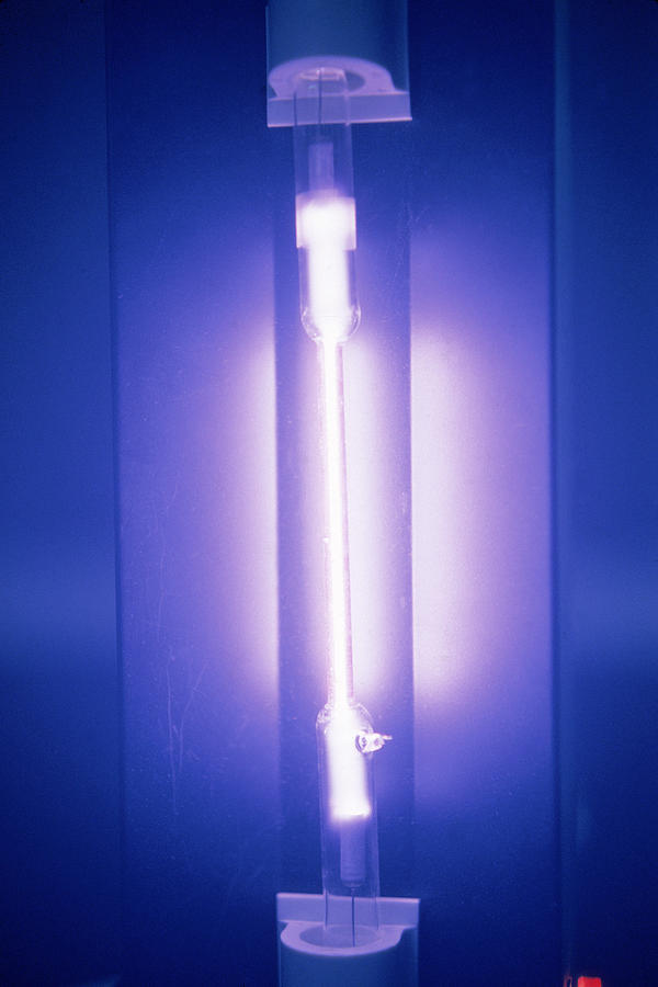 Helium Emission Tube Photograph by Richard Treptow