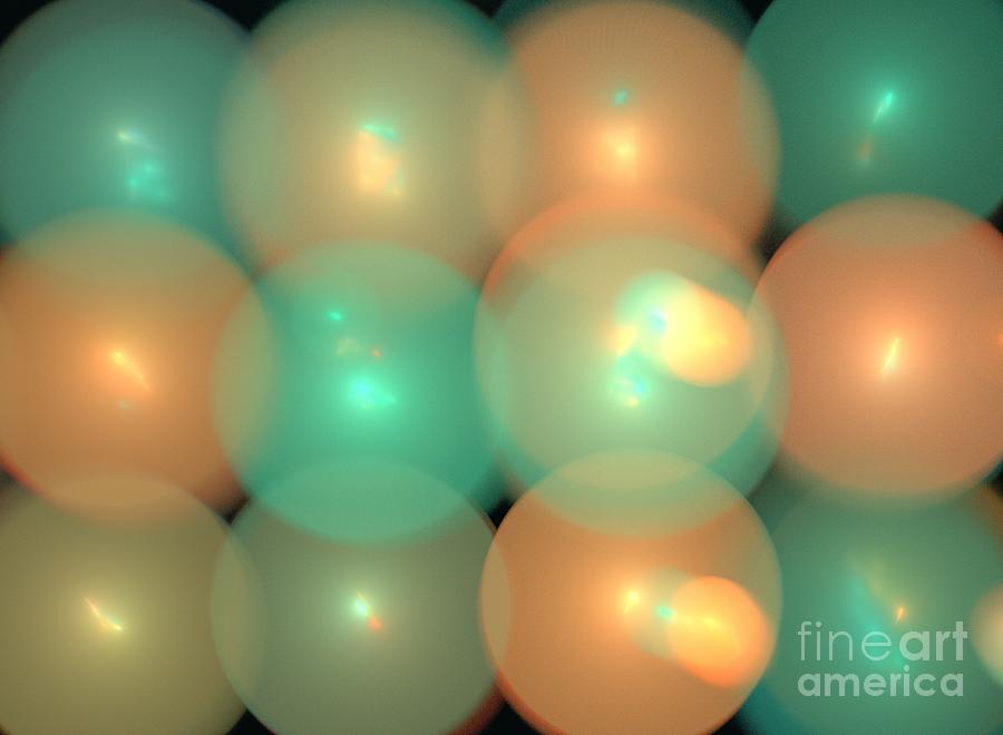 Abstract Digital Art - Helium by Kim Sy Ok