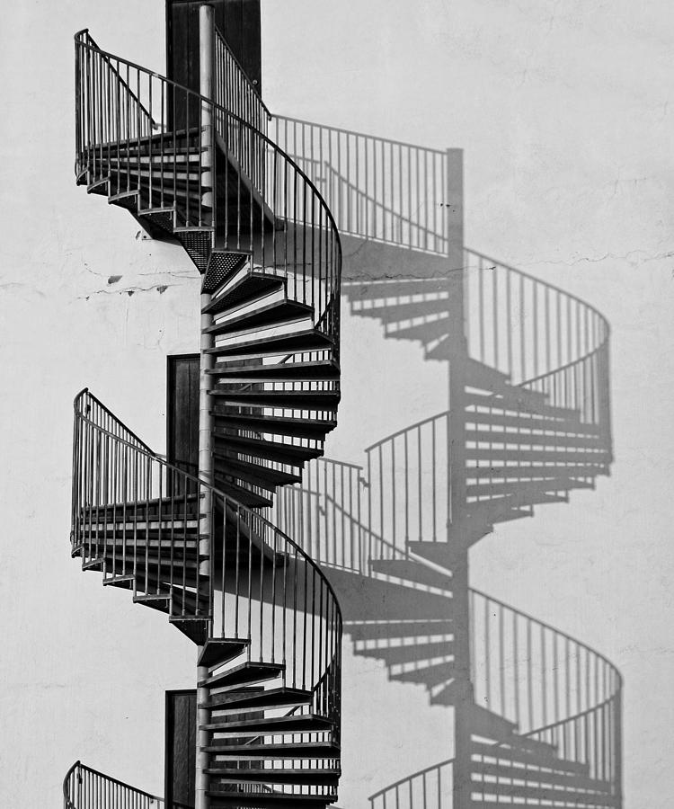 Black And White Photograph - Helix by Inge Riis McDonald