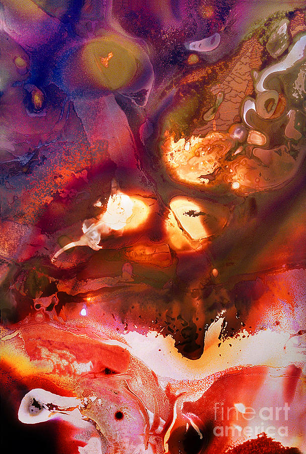 Hell Earth and Heaven Painting by Wernher Krutein - Pixels