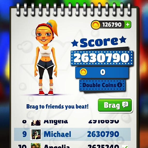 Hell Yeah New Record! #subway #surfers Framed Print