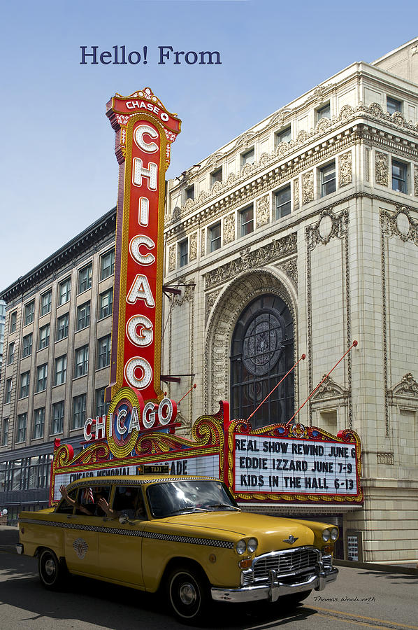 Hello From Chicago Theater Photograph by Thomas Woolworth