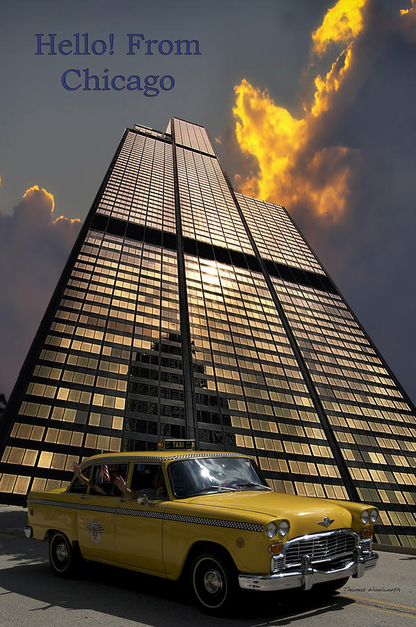 Hello From Chicago Willis Sears Tower Photograph by Thomas Woolworth