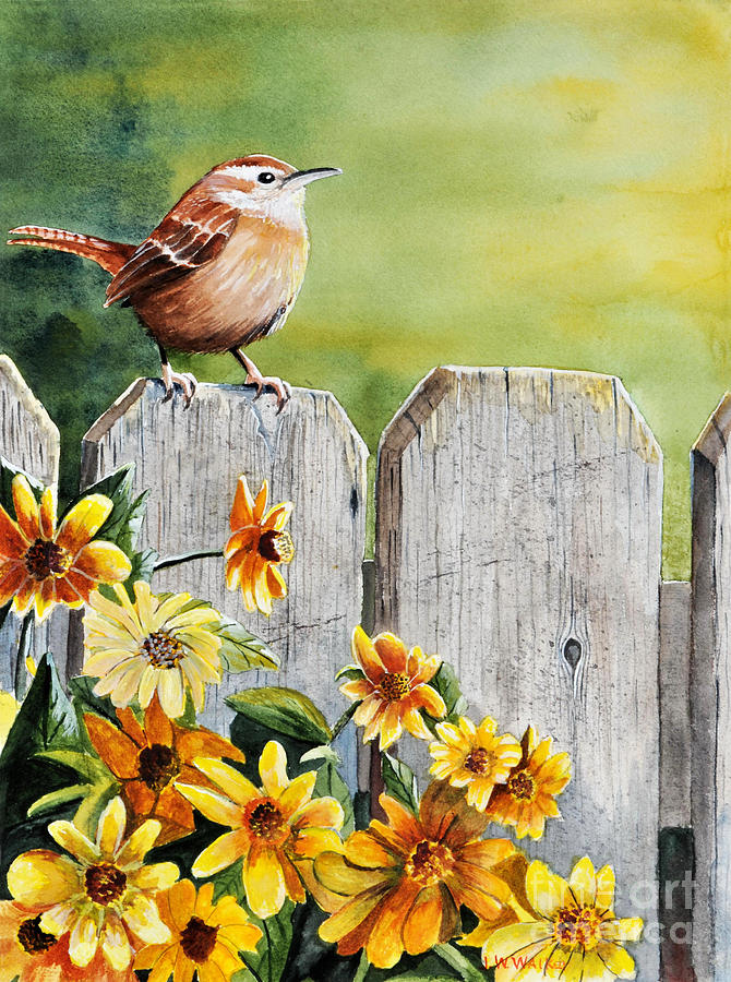 Wren Painting - Hello Morning by John W Walker