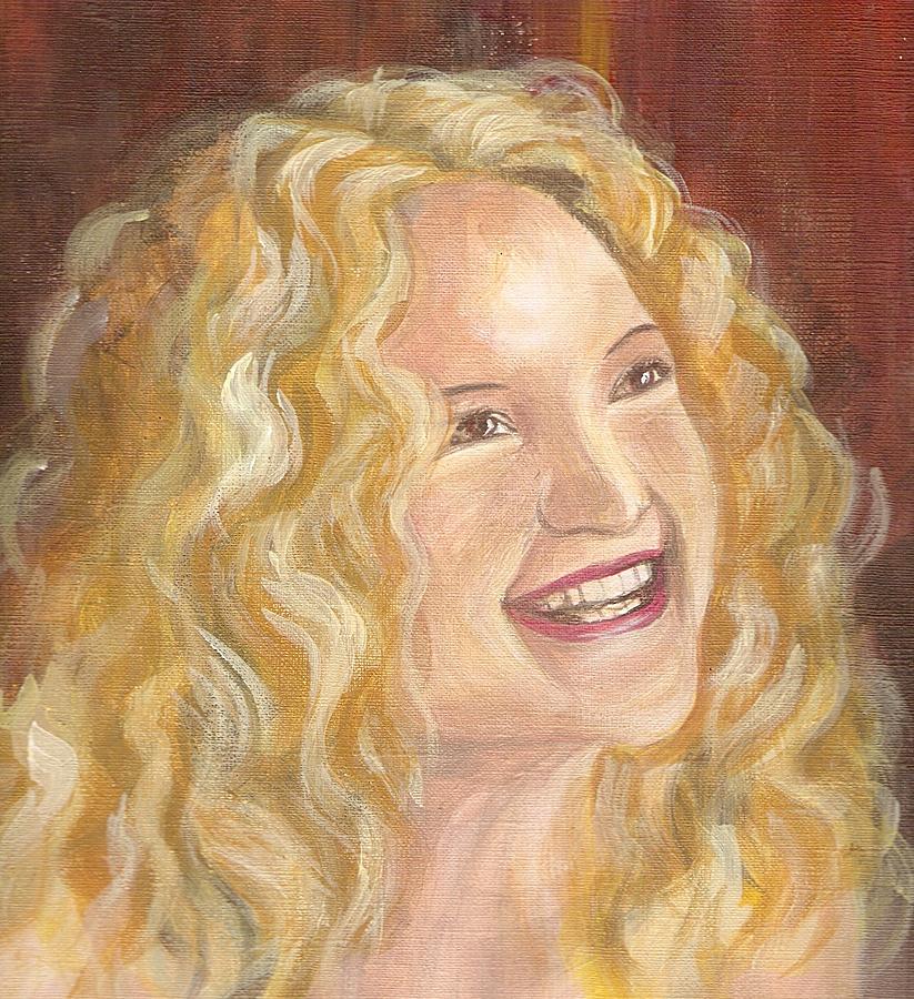Kate Hudson Painting - Hello Sunshine by Dindin Coscolluela