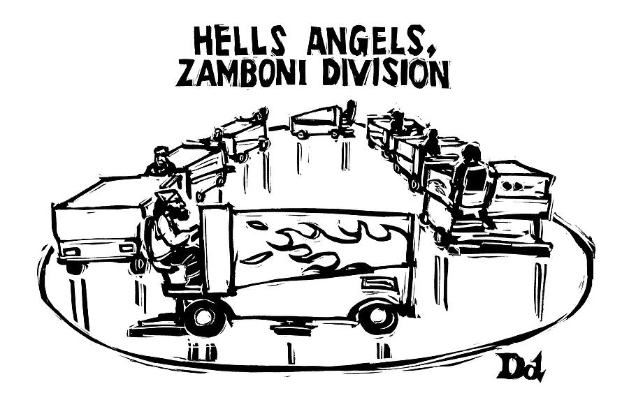 Hells Angels Drawing by Drew Dernavich