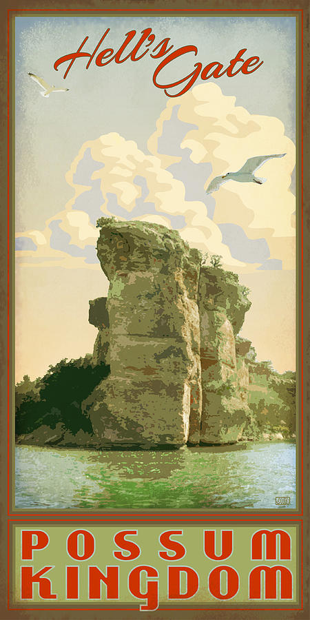 Bird Digital Art - Hells Gate Possum Kingdom Lake by Jim Sanders