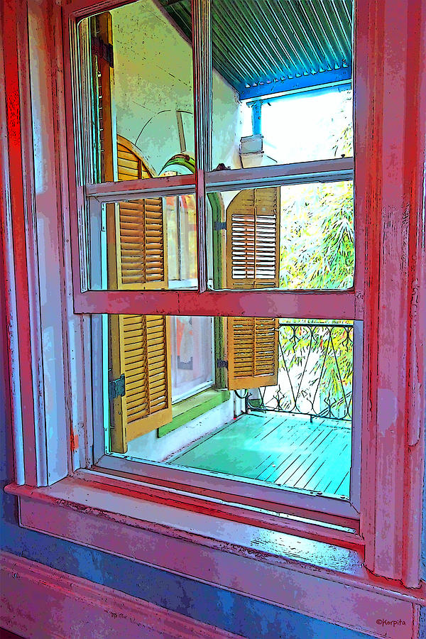 Hemingway Window Key West Photograph by Rebecca Korpita