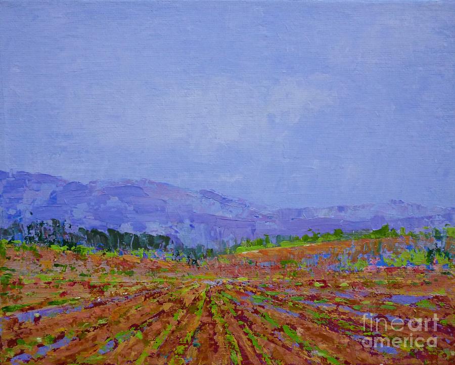 Abstract Painting - Henderson Farm by Gail Kent