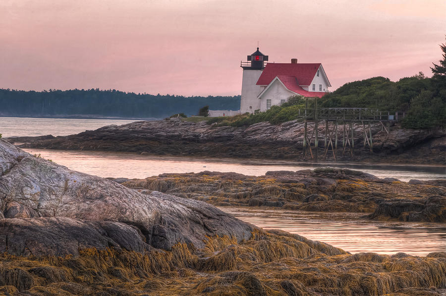 Hendricks Head Light at Sunset Photograph by At Lands End Photography