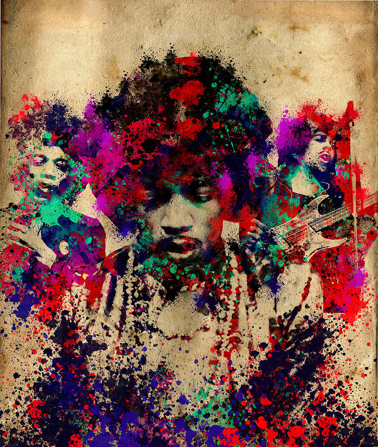 Jimi Hendrix Painting - Hendrix 2 by Bekim M