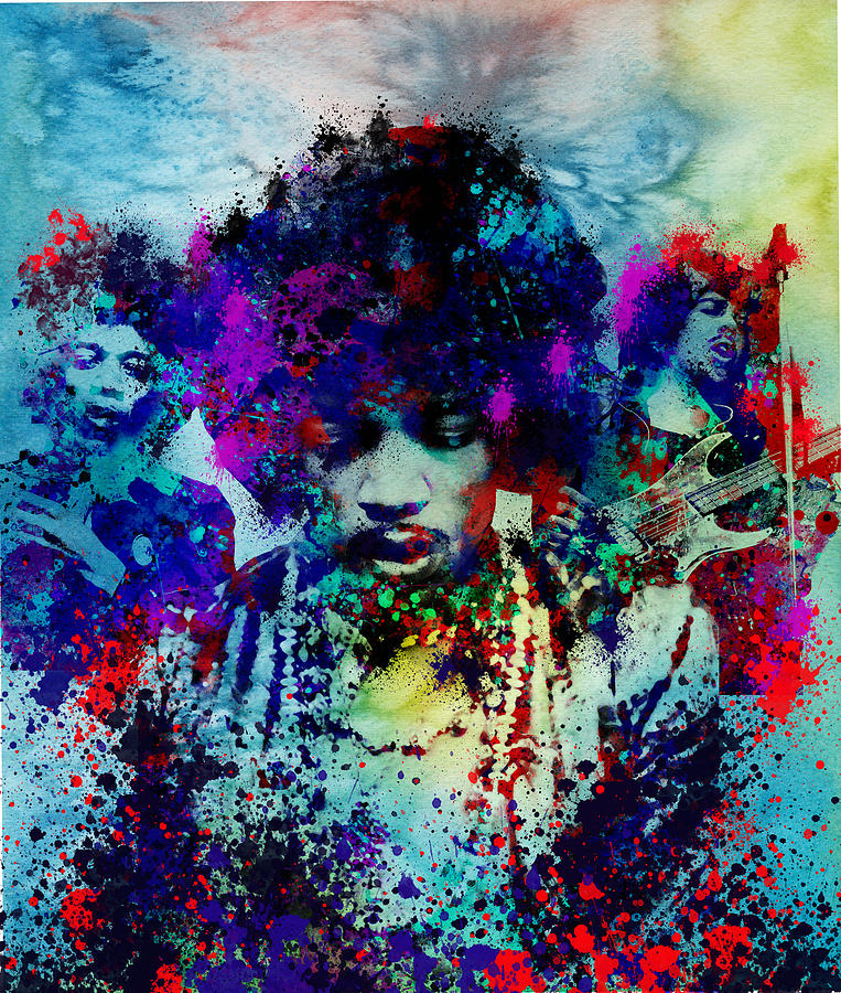 Jimi Hendrix Painting - Hendrix 3 by Bekim M