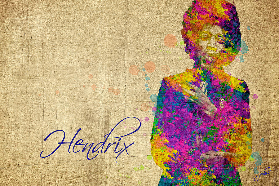 Hendrix Digital Art by Paulette B Wright