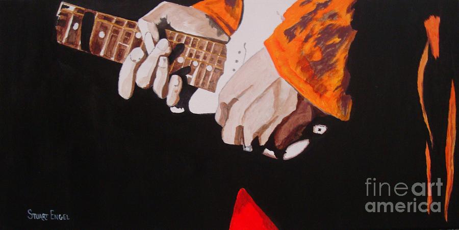 Hendrixs Fingers Painting by Stuart Engel