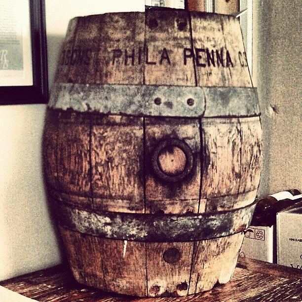 Vintage Photograph - Aged Barrel by Rebecca Kowalczik