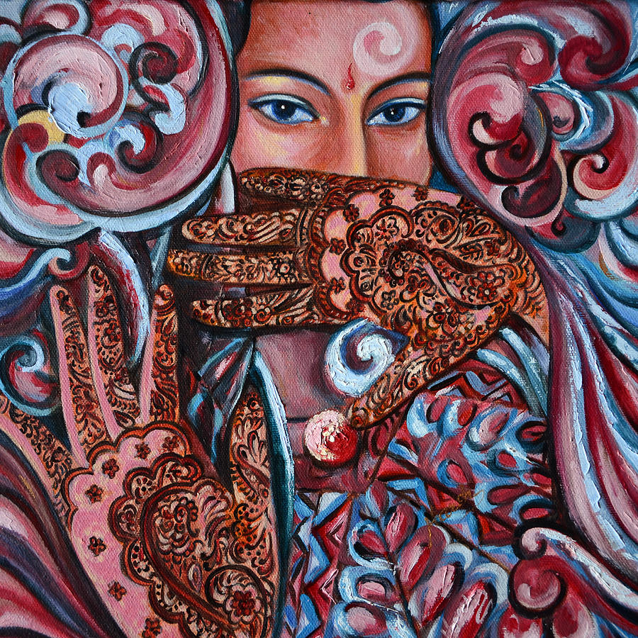 Abstract Painting - Henna by Harsh Malik