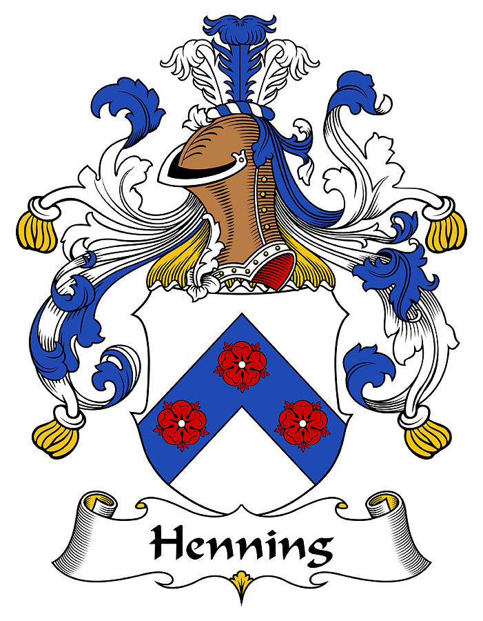 Henning Coat of Arms German Digital Art by Heraldry - Pixels