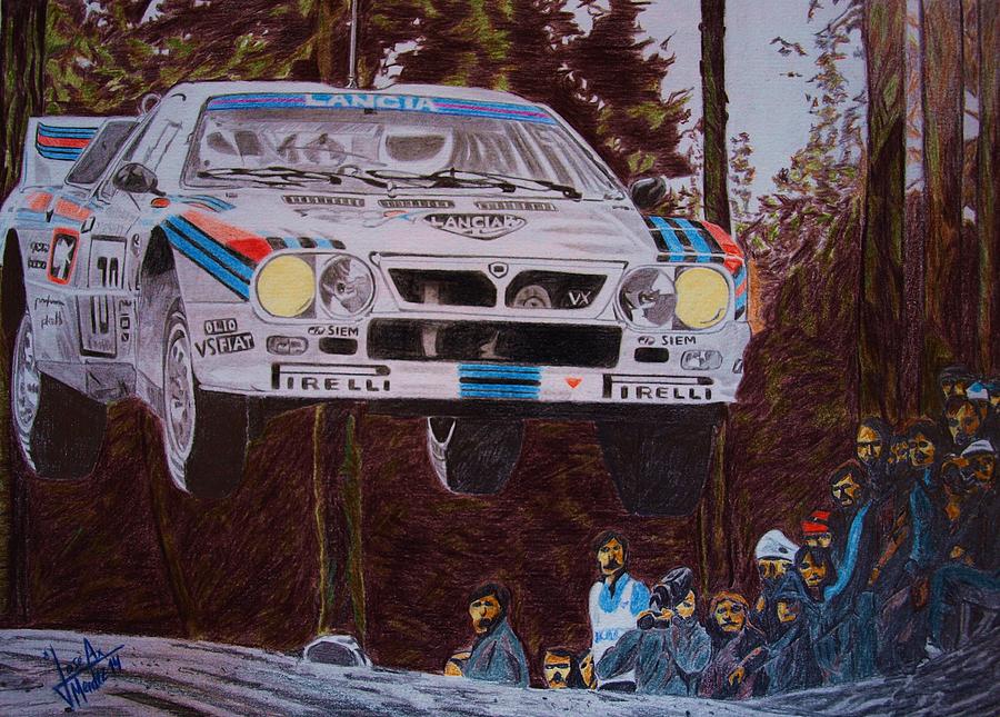 Motorsport Painting - Henri Toivonen by Jose Antonio Mendez