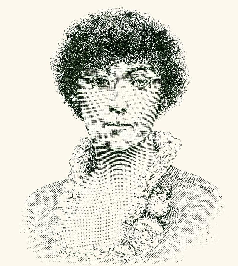 Portrait Drawing - Henrietta Emma Ratcliffe Rae by English School
