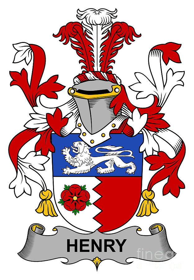 Henry Coat of Arms Irish Digital Art by Heraldry - Fine Art America