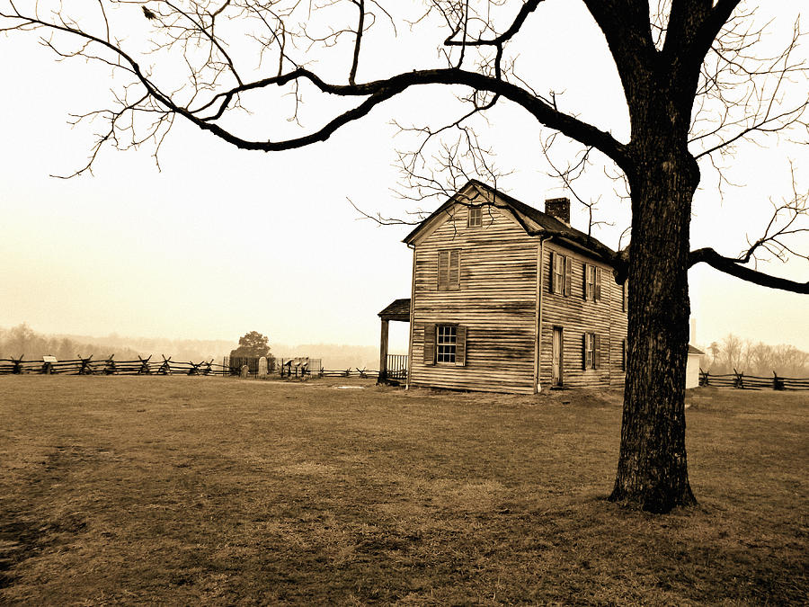 Winter Photograph - Henry Farmhouse III by Kevin D Davis