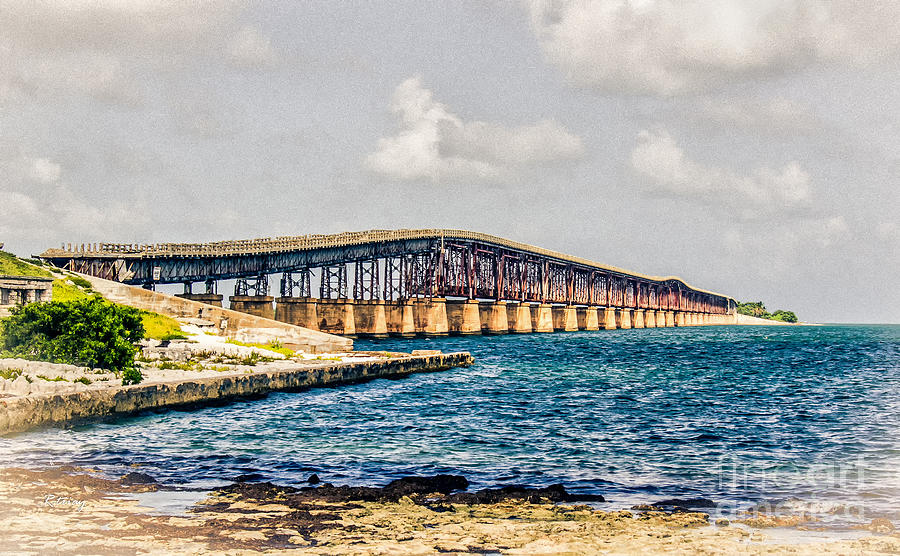Henry Flaglers Railroad Bridge Key West Florida Photograph by Rene Triay FineArt Photos