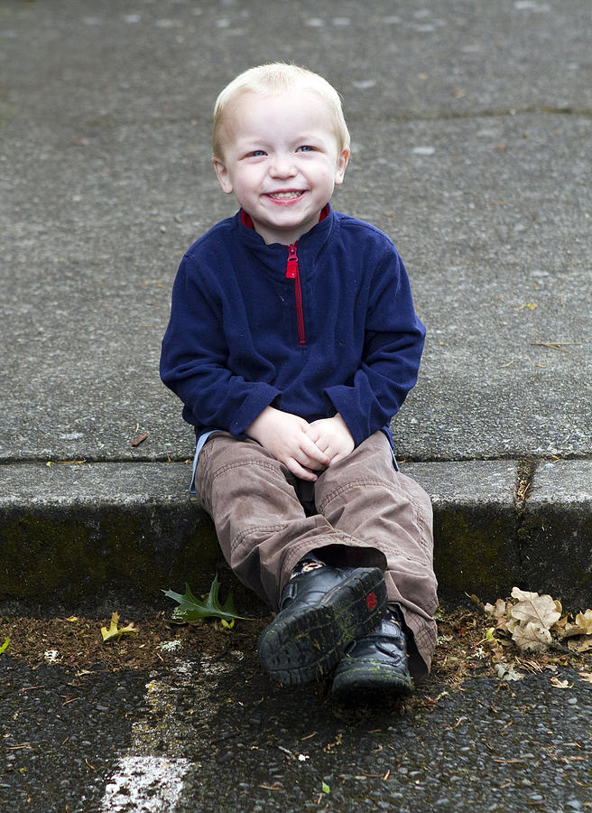 Henry on Curb Photograph by Rebecca Cozart - Fine Art America